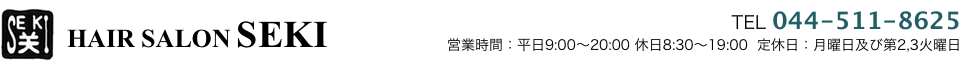 鹿島田 HAIR SALON SEKI 044-511-8625